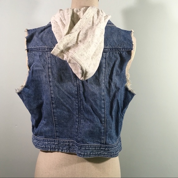 FEED USA + Target // Denim Hoodie Vest // Size L - Picture 4 of 8